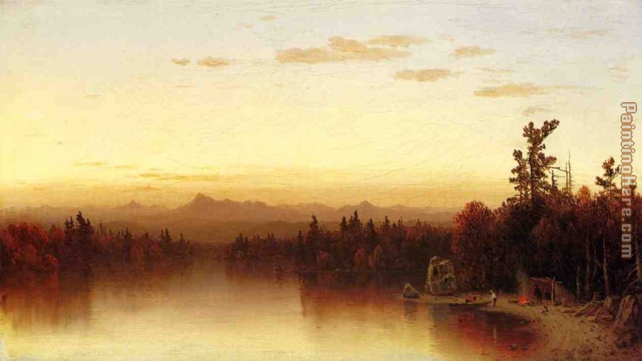 A Twilight in the Adirondacks(1) painting - Sanford Robinson Gifford A Twilight in the Adirondacks(1) art painting